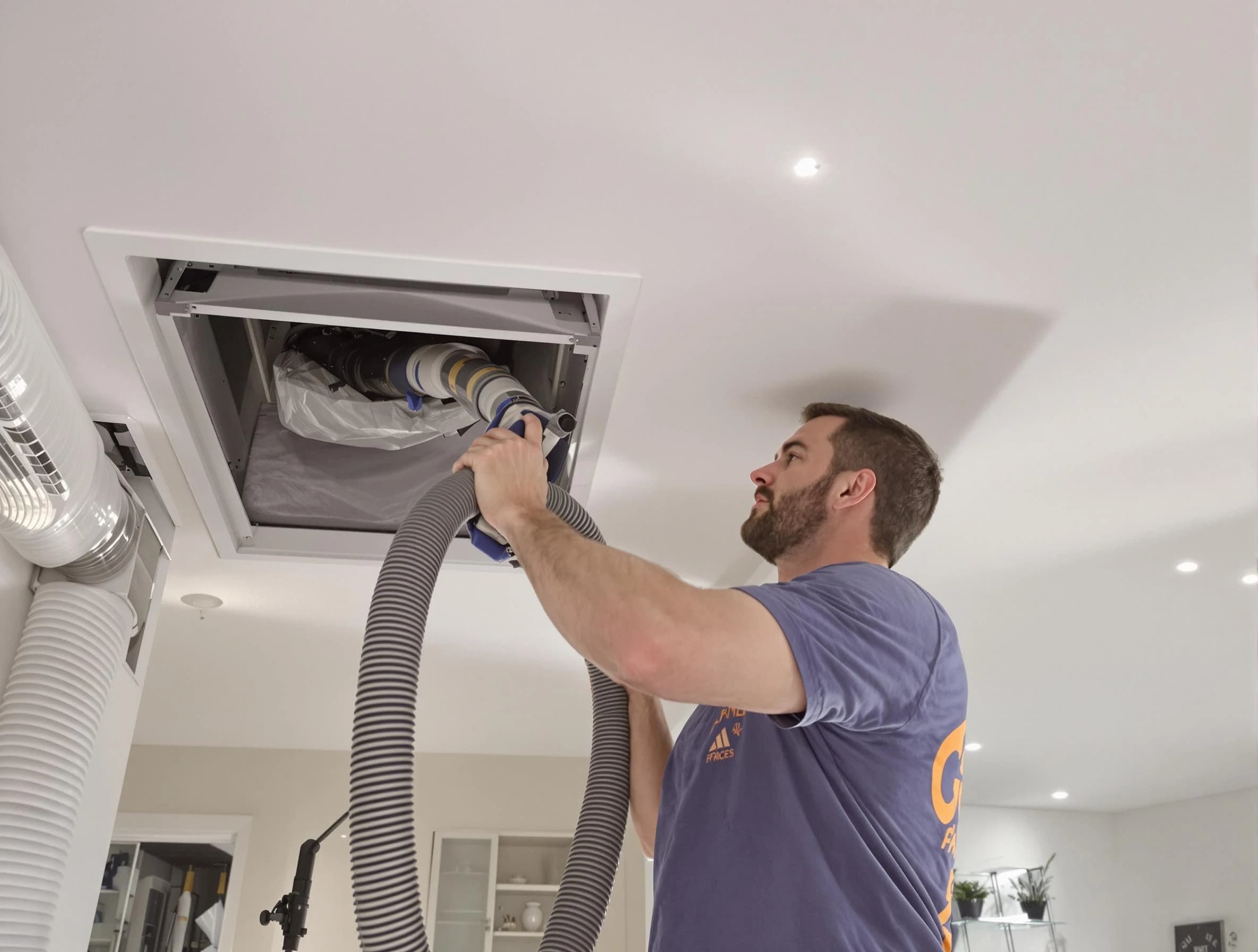 Precision indoor duct cleaning by Johnston Air Duct Cleaning in Johnston