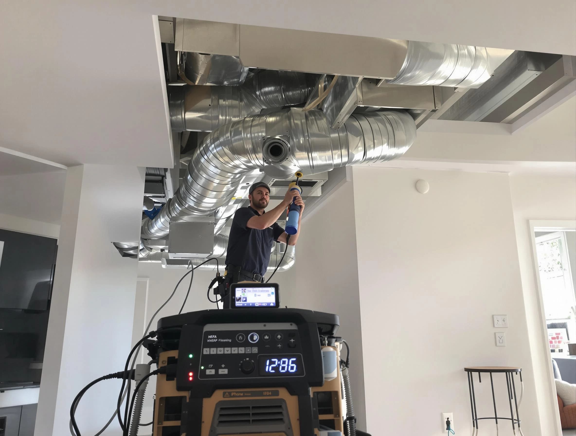Advanced pure air duct cleaning by Johnston Air Duct Cleaning in Johnston