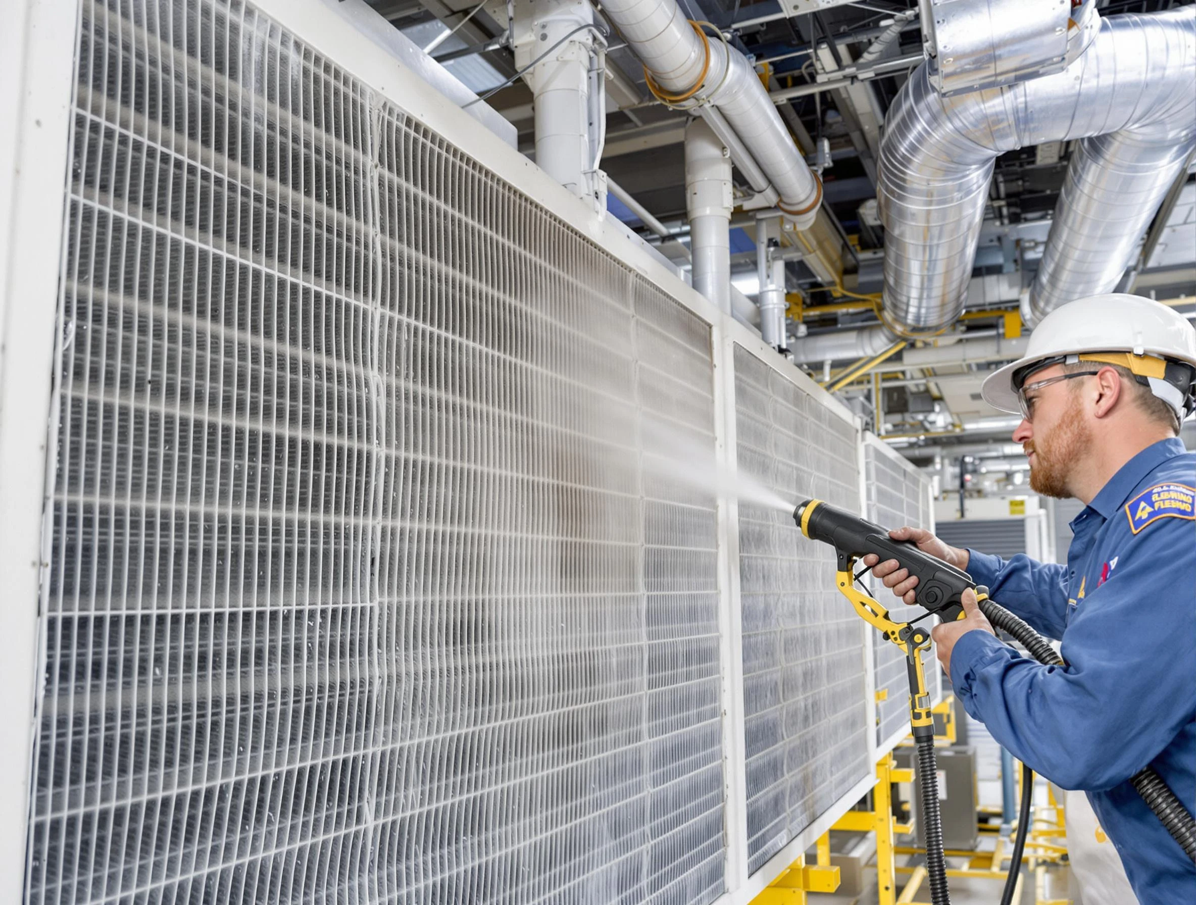 Professional commercial coil cleaning by Johnston Air Duct Cleaning in Johnston